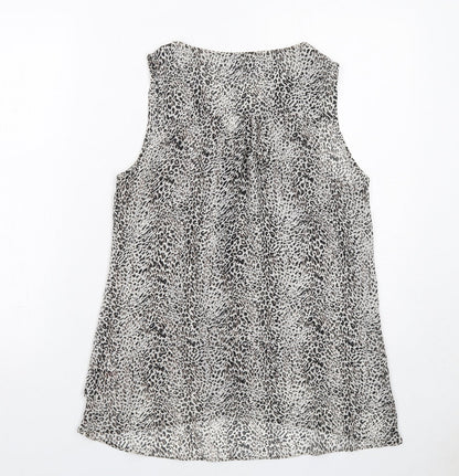 Womens UK Size 12 New Look Grey Basic Tank