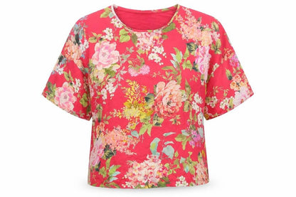 Womens UK Size XS Mango Red Basic Blouse