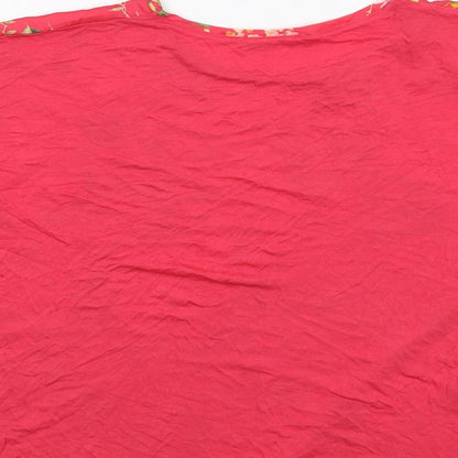 Womens UK Size XS Mango Red Basic Blouse