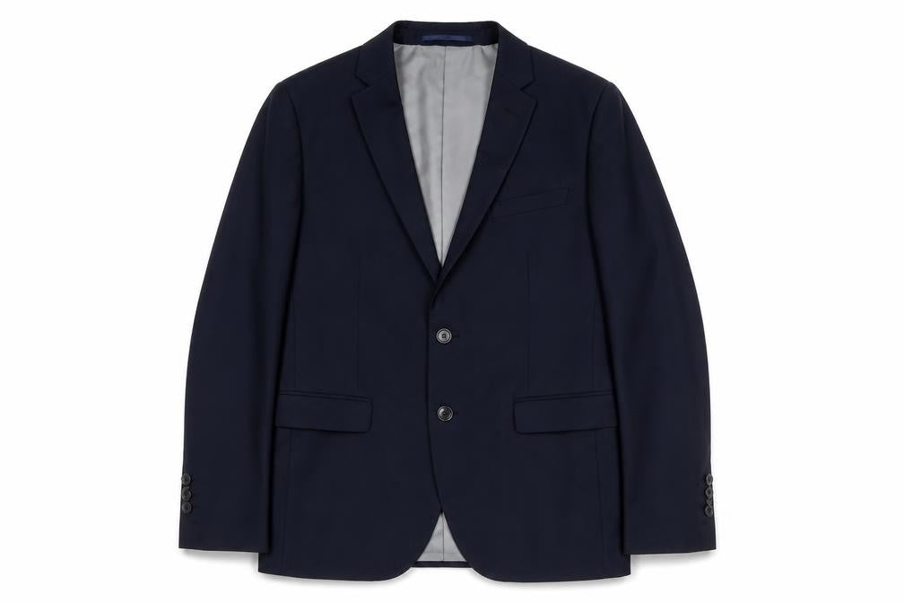 Peter Werth Mens Blue Polyester Jacket Suit Jacket Size 38 Regular