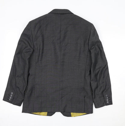 Mens UK Size 36 Dobell Regular Grey Suit Jacket