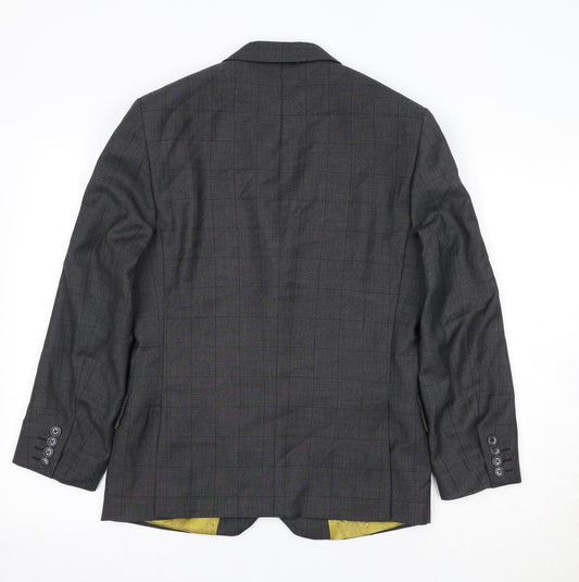 Mens UK Size 36 Dobell Regular Grey Suit Jacket