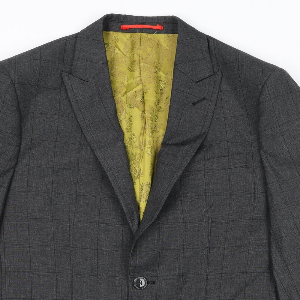 Mens UK Size 36 Dobell Regular Grey Suit Jacket