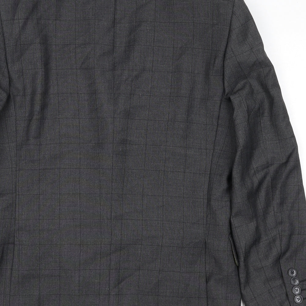 Mens UK Size 36 Dobell Regular Grey Suit Jacket
