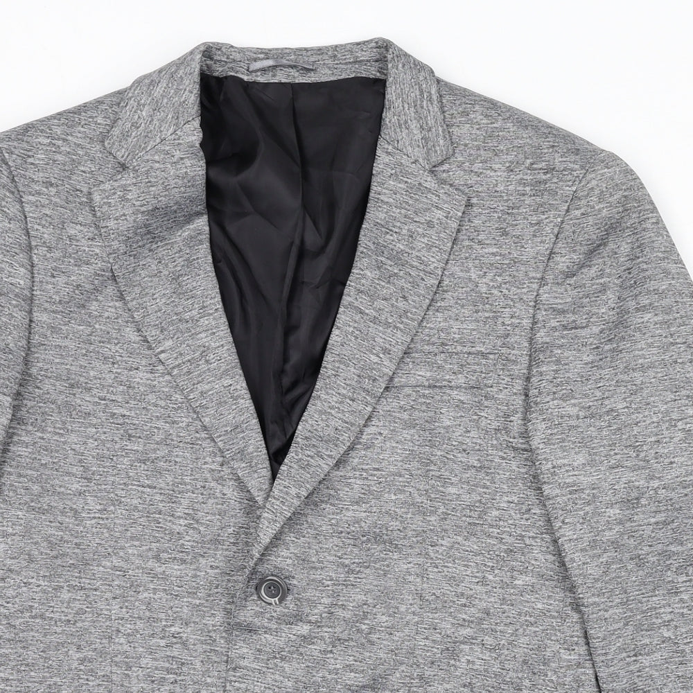 Mens UK Size M Boohoo Regular Grey Suit Jacket