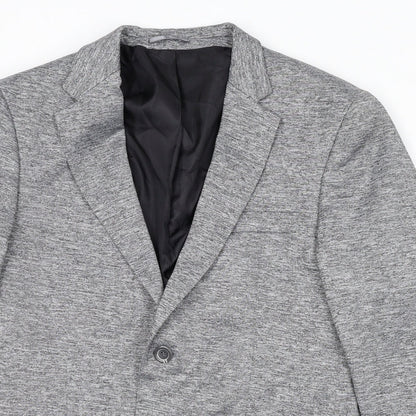 Mens UK Size M Boohoo Regular Grey Suit Jacket