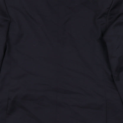 Kings & Allen Mens Blue Polyester Jacket Suit Jacket Size 44 Regular