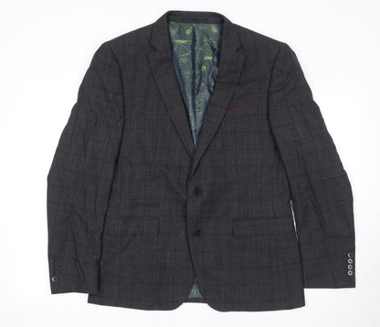 Mens UK Size 42 REMUS Regular Grey Suit Jacket
