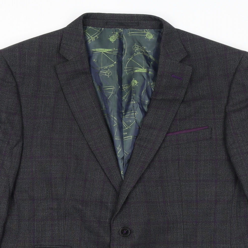 Mens UK Size 42 REMUS Regular Grey Suit Jacket