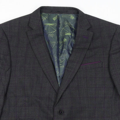 Mens UK Size 42 REMUS Regular Grey Suit Jacket