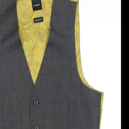 Mens UK Size S Dobell Regular Grey Suit Jacket
