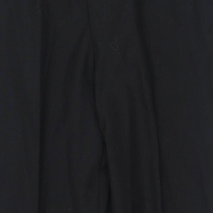 Canada Mens Black Polyester Trousers Size 36 in L28 in Regular Zip