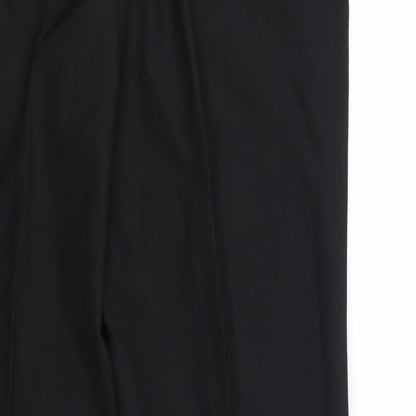 Canada Mens Black Polyester Trousers Size 36 in L28 in Regular Zip