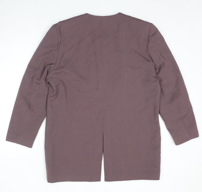 Choise Womens Purple Jacket Size 16 Button
