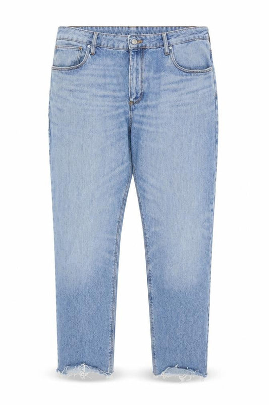 Front view of ASOS women’s blue cotton skinny jeans, size UK 38, in, 30-inch leg regular zip