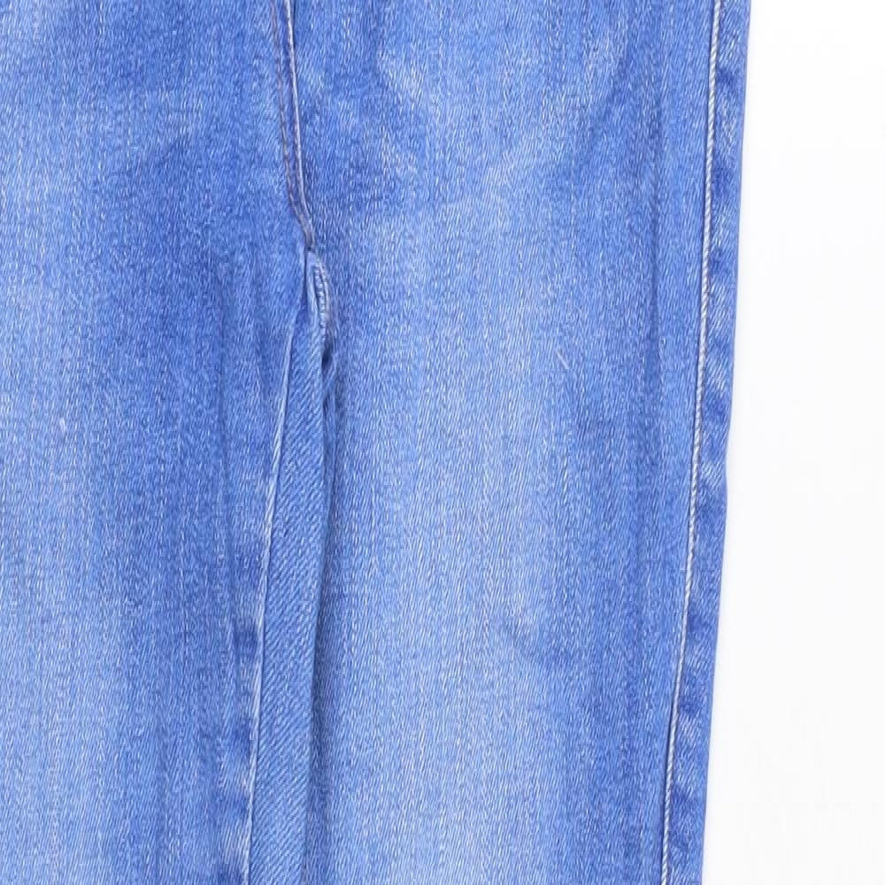 NEXT Womens Blue Cotton Skinny Jeans Size 8 Slim Zip