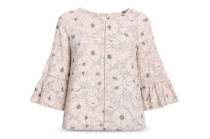Womens UK Size 12 Phase Eight Pink Basic Blouse