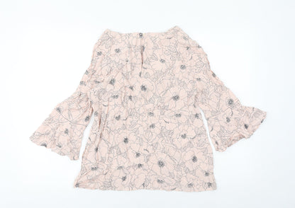 Womens UK Size 12 Phase Eight Pink Basic Blouse
