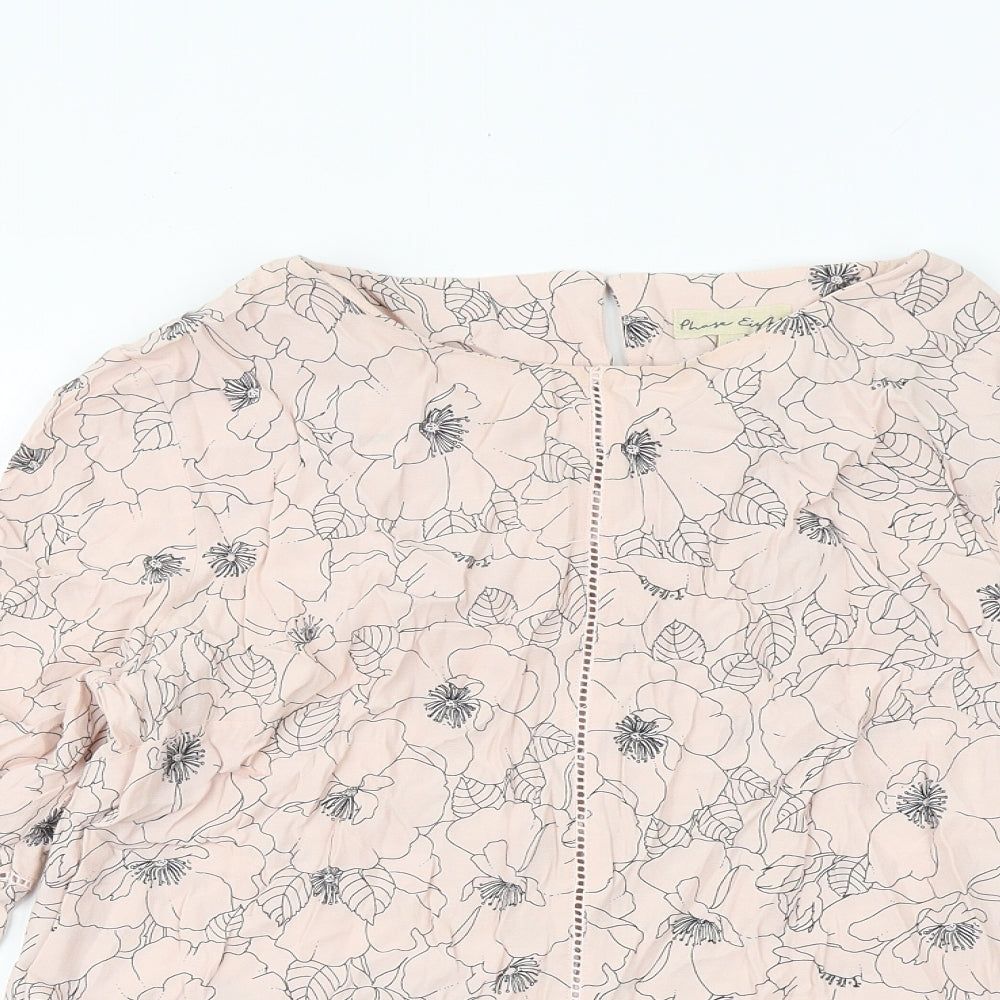 Womens UK Size 12 Phase Eight Pink Basic Blouse