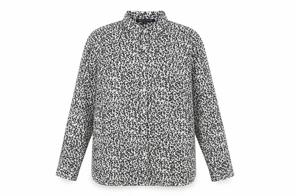 Womens UK Size 10 French Connection Multicoloured Basic Button-Up