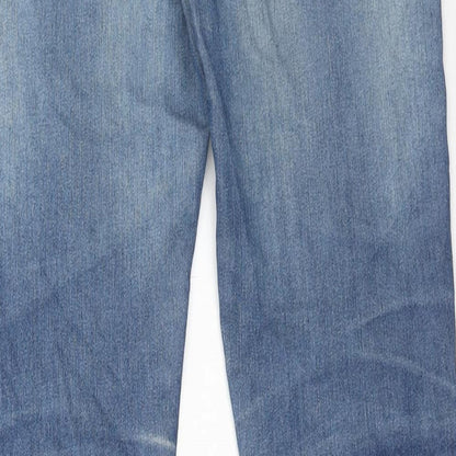 New Look Mens Blue Cotton Skinny Jeans Size 28 in L32 in Regular Zip
