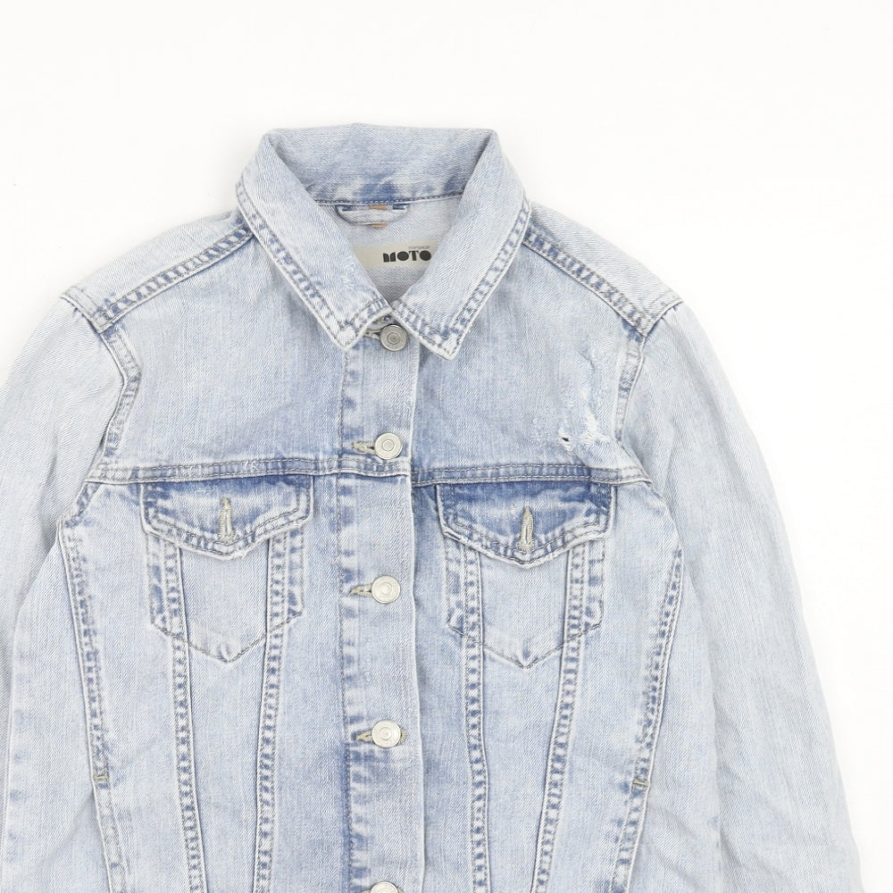 Womens UK Size 6 Topshop Blue Jacket