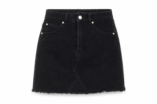 Womens UK Size 6 Boohoo A-Line Denim Skirt
