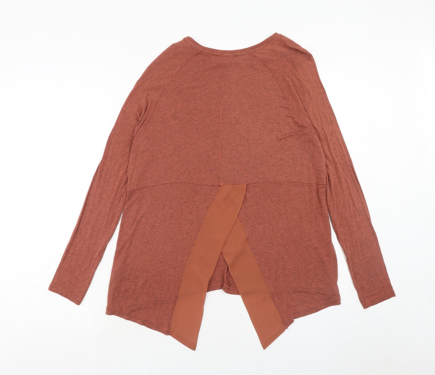 Womens UK Size 10 Label Lab Orange Basic T-Shirt