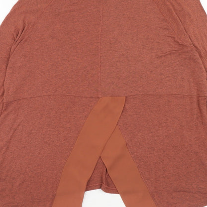 Womens UK Size 10 Label Lab Orange Basic T-Shirt