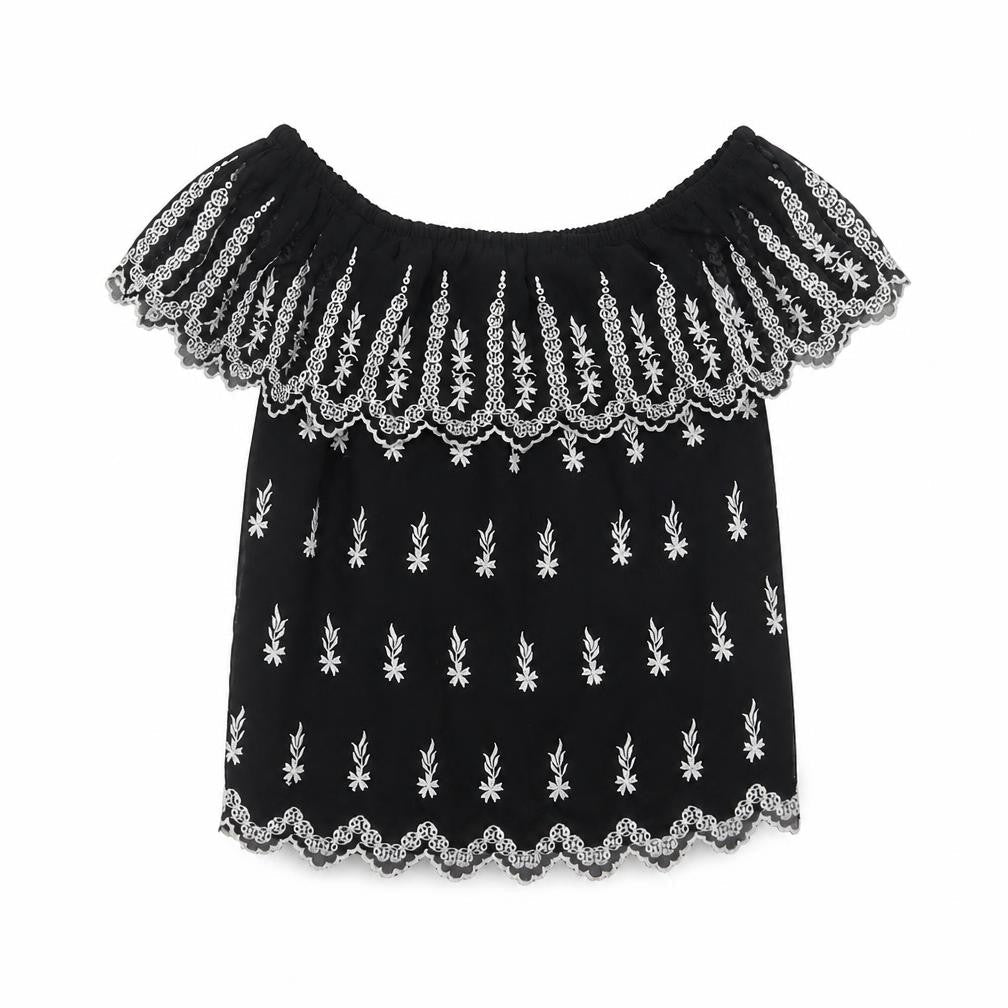 Womens UK Size 10 Miss Selfridge Black Basic Blouse
