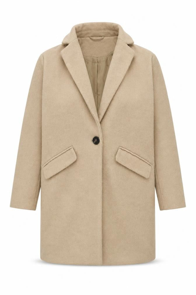 Womens UK Size 6 NEXT Beige Overcoat