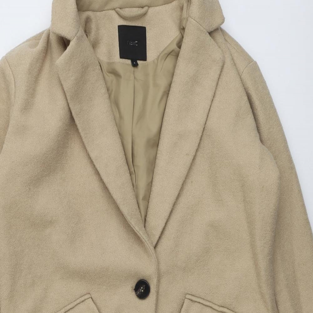 Womens UK Size 6 NEXT Beige Overcoat