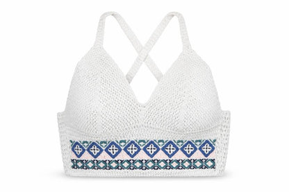 Womens UK Size 6 Topshop White Cropped Tank