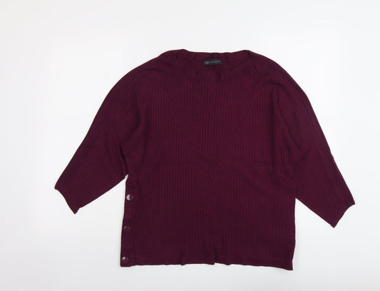 Womens UK Size L Marks and Spencer Purple Pullover Jumper