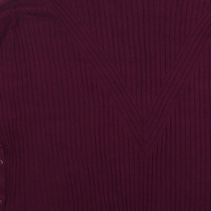 Womens UK Size L Marks and Spencer Purple Pullover Jumper