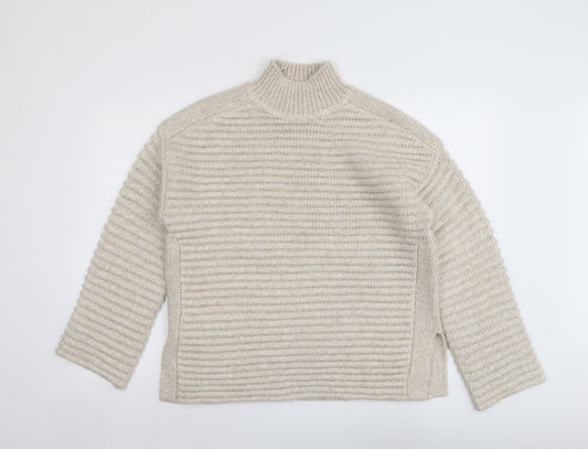 Womens UK Size M Marks and Spencer Beige Pullover Jumper