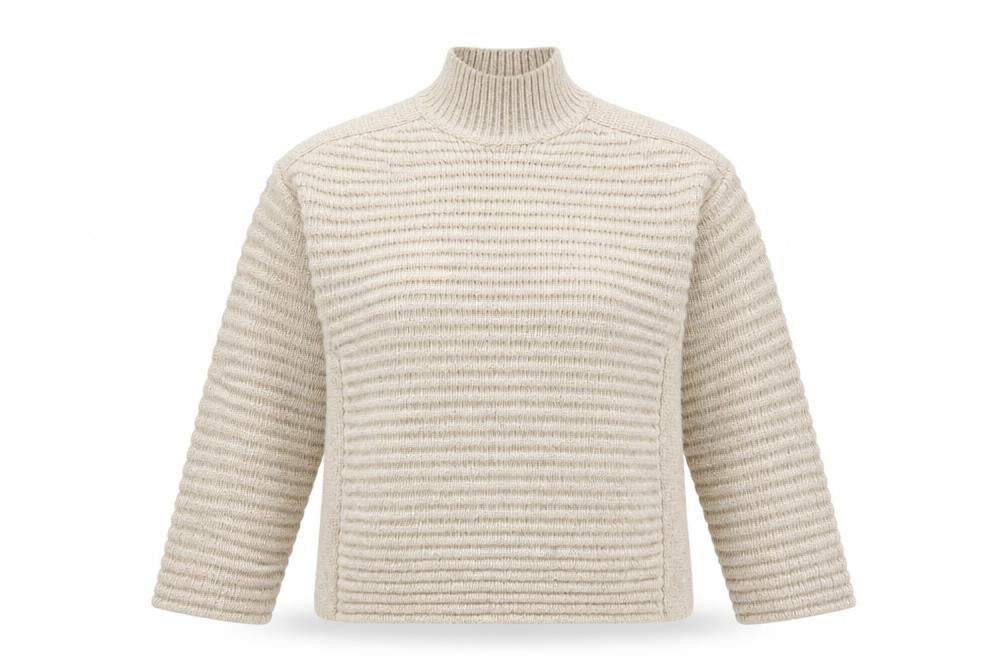 Womens UK Size M Marks and Spencer Beige Pullover Jumper