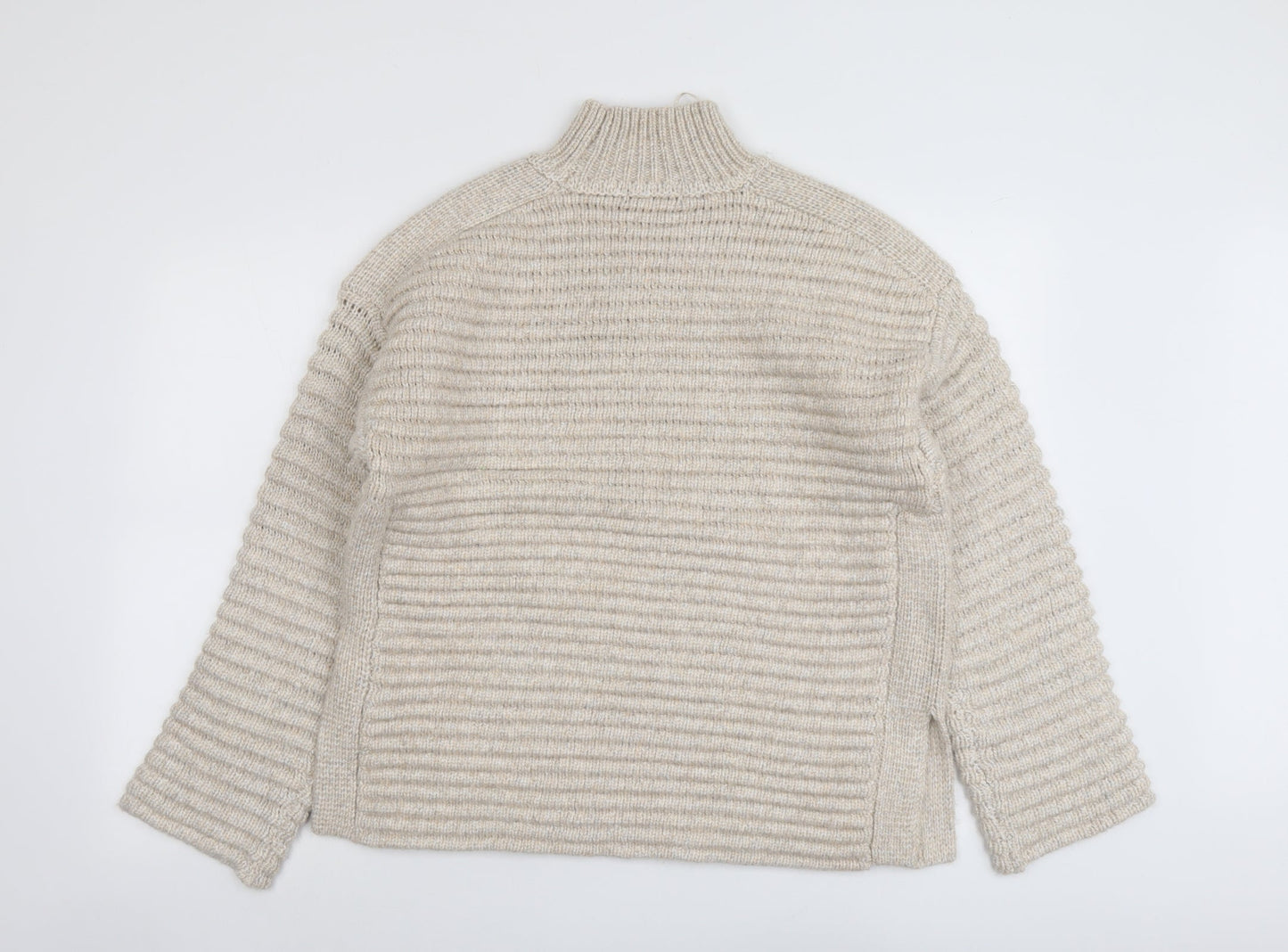 Womens UK Size M Marks and Spencer Beige Pullover Jumper