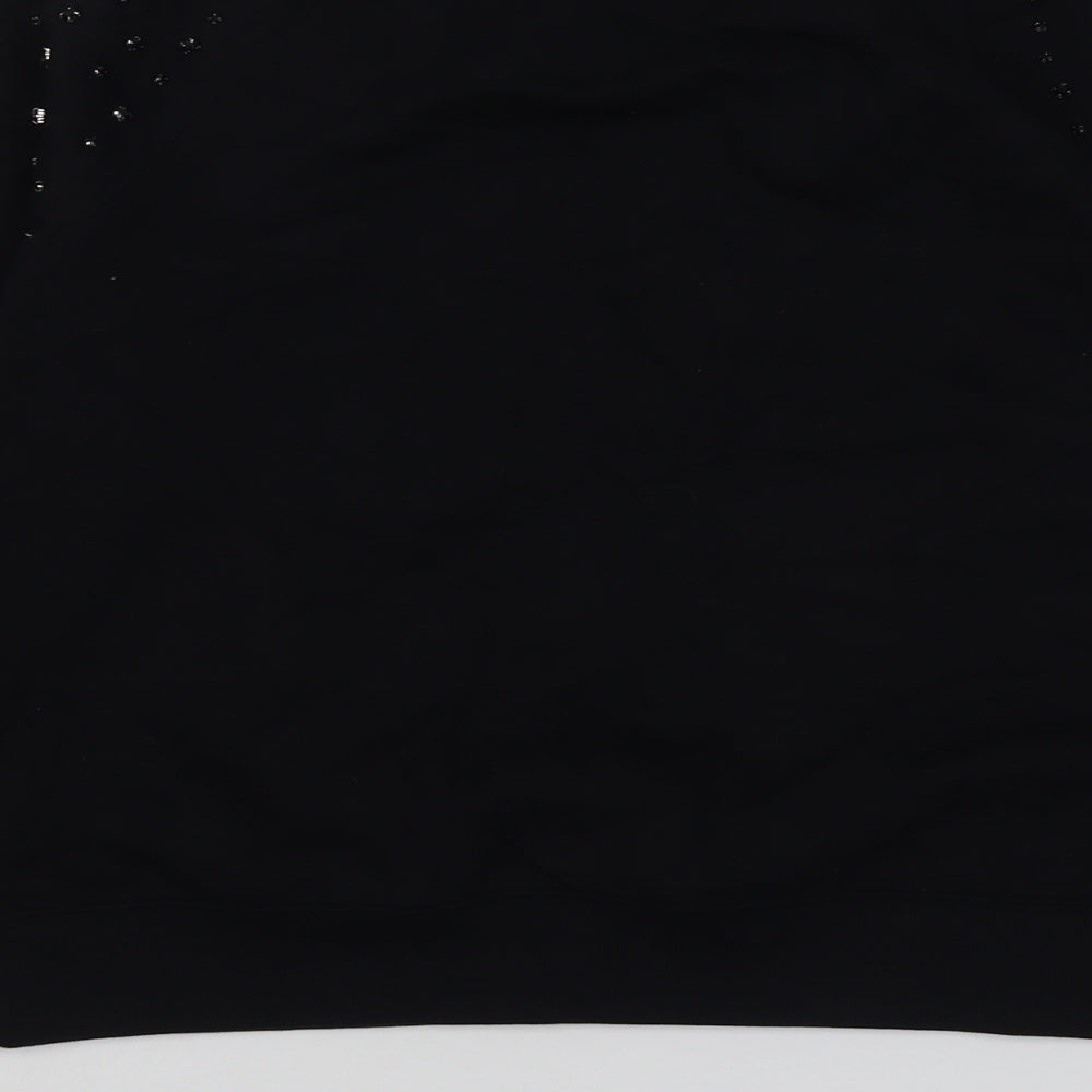 Womens UK Size XS Marks and Spencer Black Pullover Sweatshirt