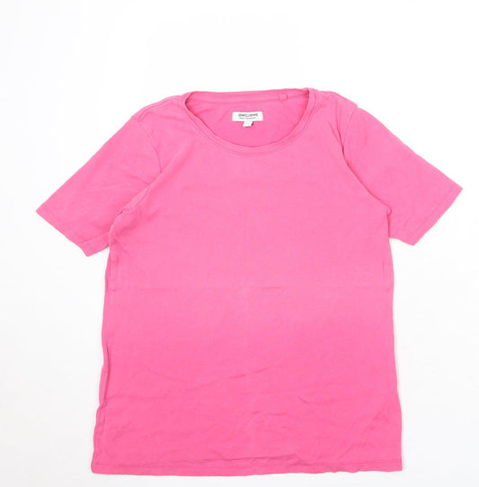 Womens UK Size 12 JD Williams Pink Basic T-Shirt
