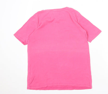 Womens UK Size 12 JD Williams Pink Basic T-Shirt