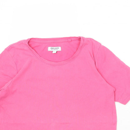 Womens UK Size 12 JD Williams Pink Basic T-Shirt