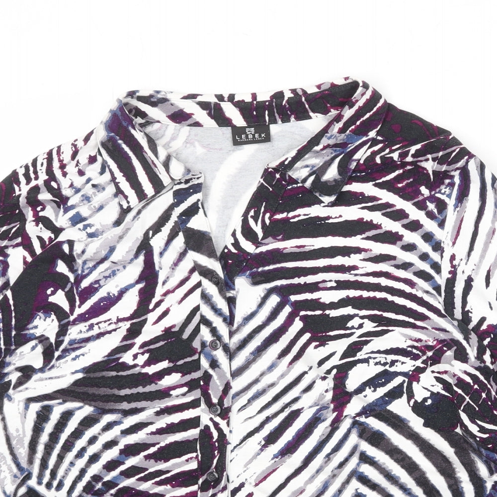 Womens UK Size 20 Lebek Multicoloured Basic Button-Up