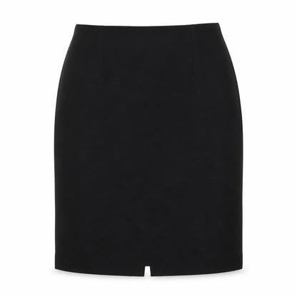 Louben Womens Black Polyester A-Line Skirt Size 35 in Zip