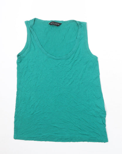 Womens UK Size 8 Dorothy Perkins Green Basic Tank