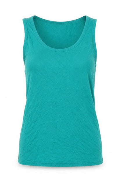 Womens UK Size 8 Dorothy Perkins Green Basic Tank