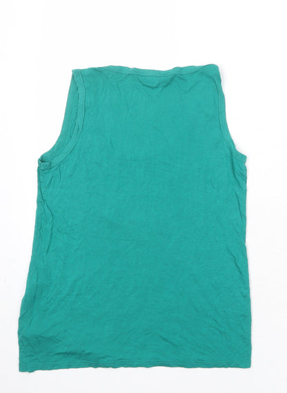 Womens UK Size 8 Dorothy Perkins Green Basic Tank