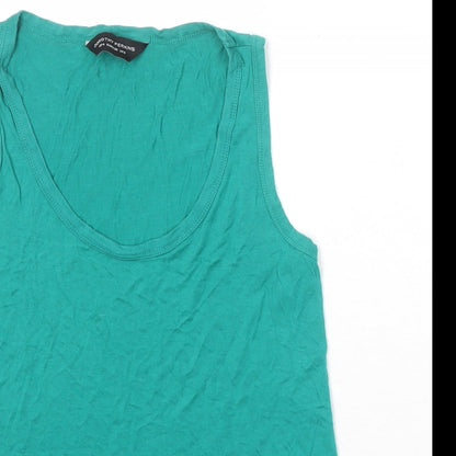 Womens UK Size 8 Dorothy Perkins Green Basic Tank