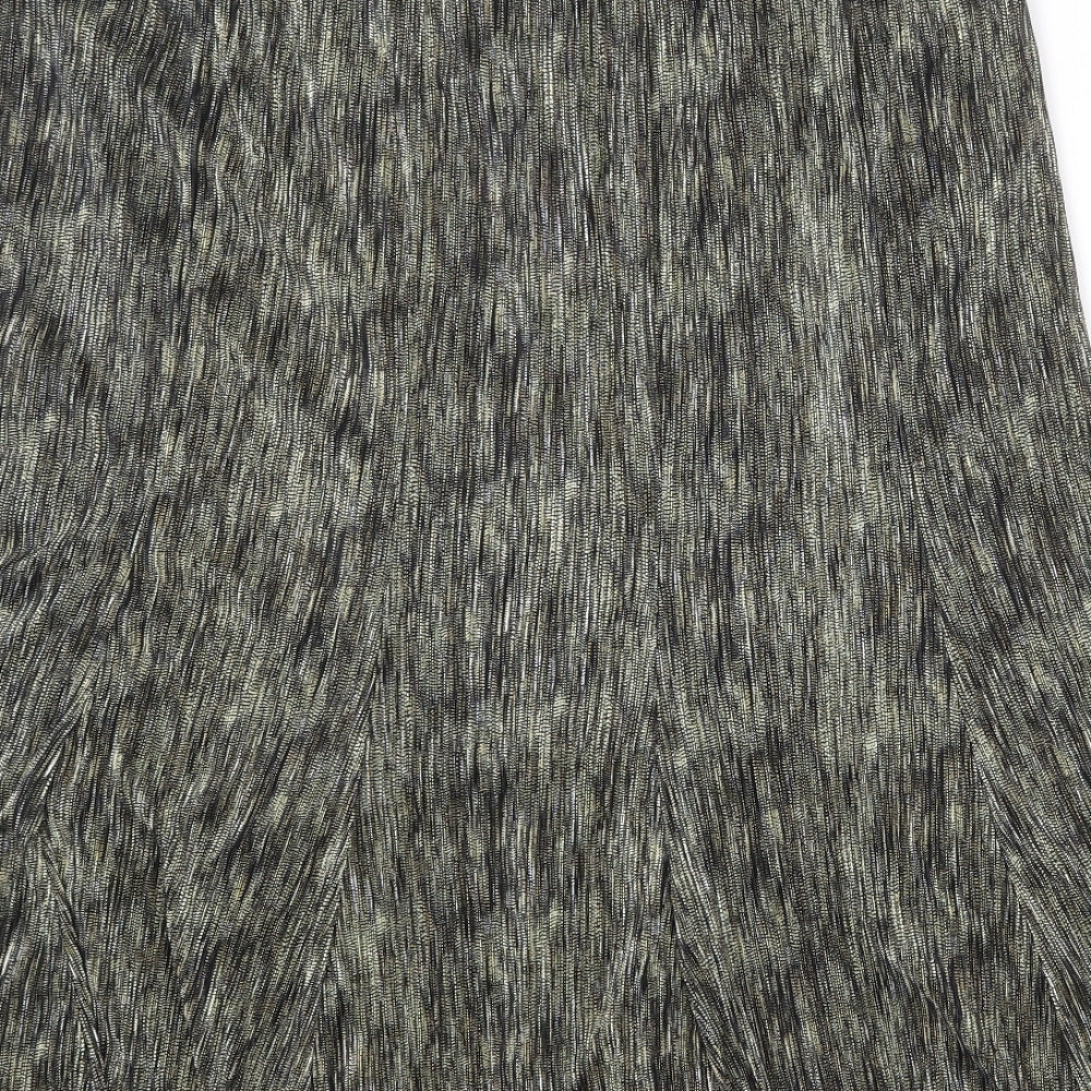 Ann Harvey Womens Multicoloured Geometric Polyester Swing Skirt Size 14