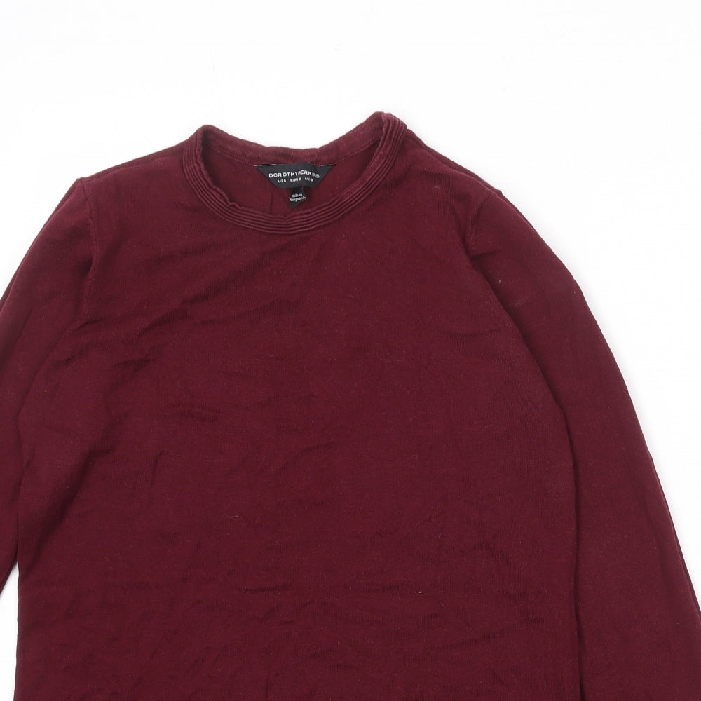 Womens UK Size 10 Dorothy Perkins Red Pullover Jumper